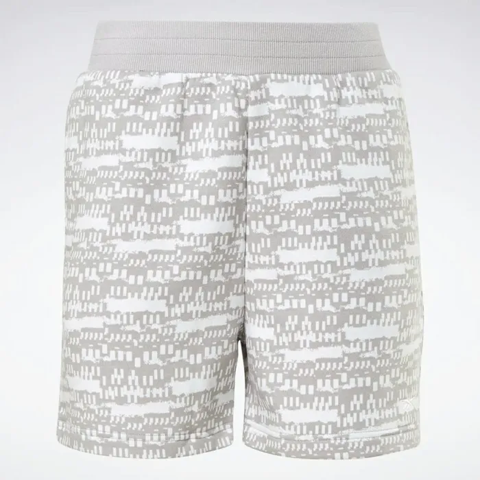 Shorts Womens Reebok MYT Printed Shorts Mgh Solid Grey
