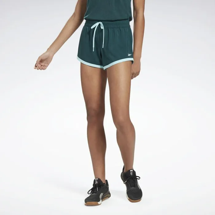 Shorts Womens Reebok Workout Ready Shorts Forest Green