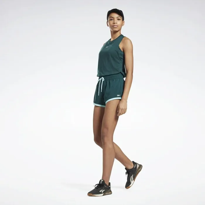 Shorts Womens Reebok Workout Ready Shorts Forest Green