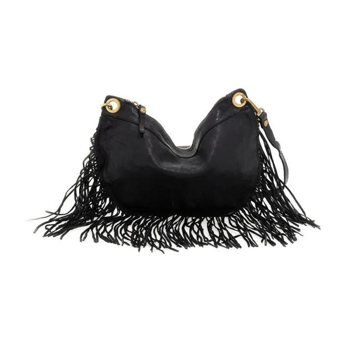 ShoulderHobo Bag Women Campomaggi Cala Luna Black