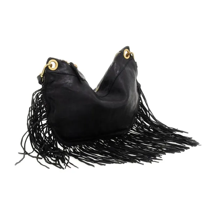 ShoulderHobo Bag Women Campomaggi Cala Luna Black ShoulderHobo Bag Women Campomaggi Cala Luna Black