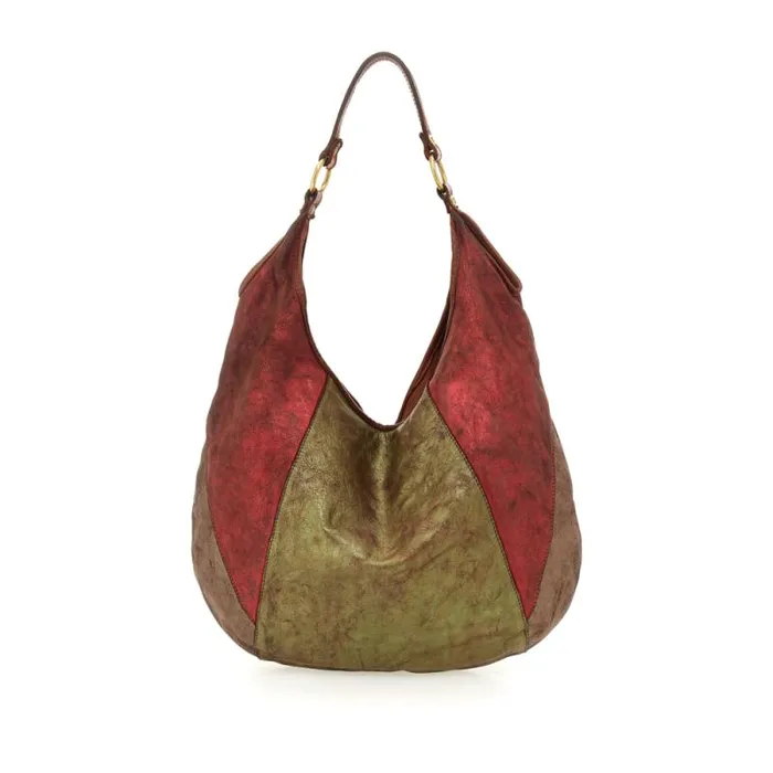 ShoulderHobo Bag Women Campomaggi Corallo Multicolor