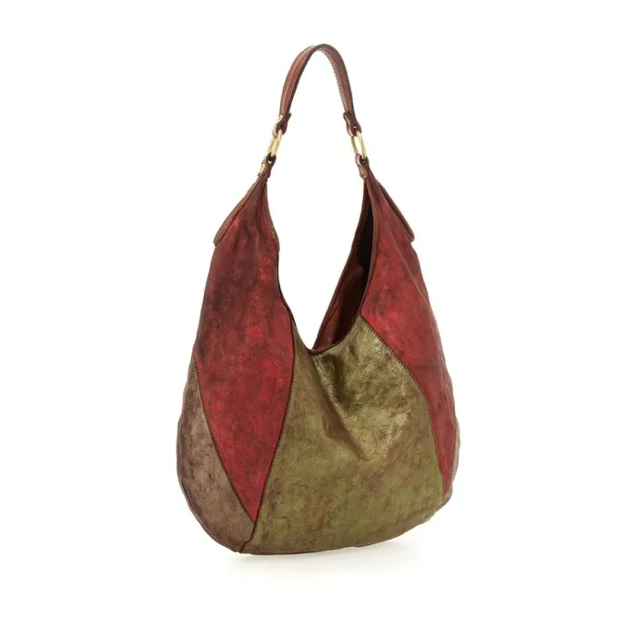 ShoulderHobo Bag Women Campomaggi Corallo Multicolor ShoulderHobo Bag Women Campomaggi Corallo Multicolor