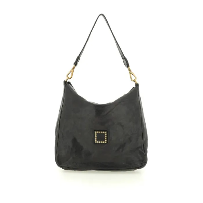 ShoulderHobo Bag Women Campomaggi Ossidiana Black ShoulderHobo Bag Women Campomaggi Ossidiana Black