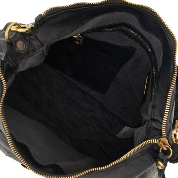 ShoulderHobo Bag Women Campomaggi Ossidiana Black ShoulderHobo Bag Women Campomaggi Ossidiana Black