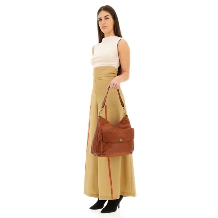 ShoulderHobo Bag Women Campomaggi Ossidiana Cognac ShoulderHobo Bag Women Campomaggi Ossidiana Cognac
