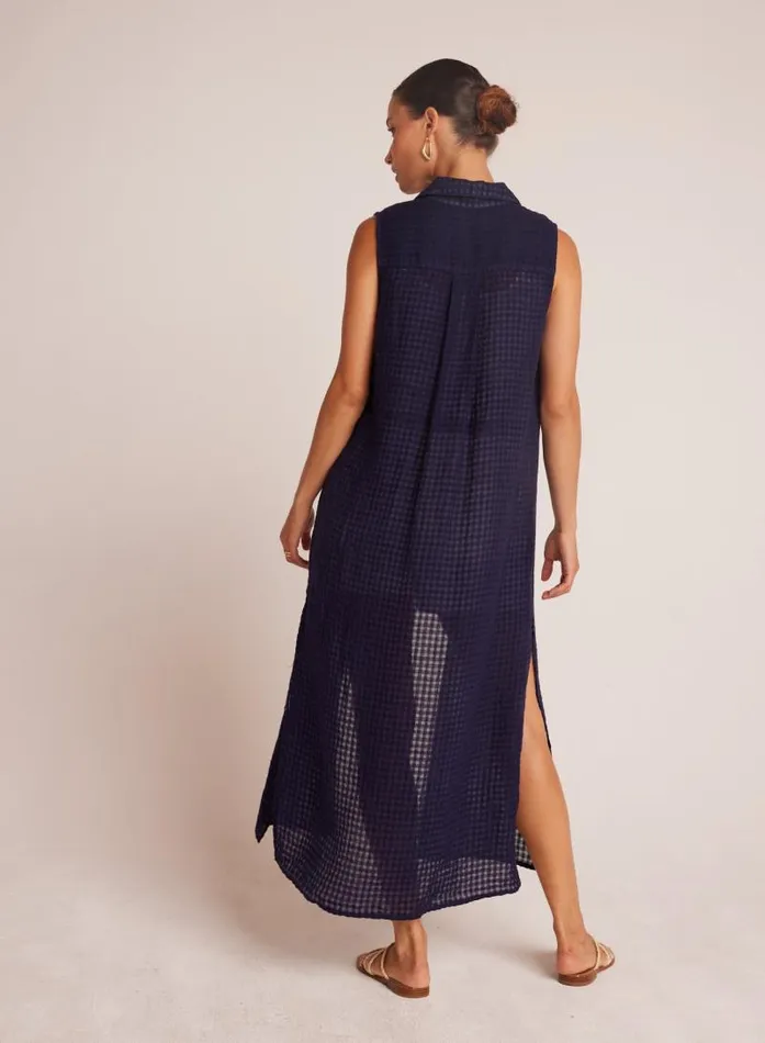 Side Slit Duster Dress 8211 Tropic Navy Women Bella Dahl Maxi Dresses Side Slit Duster Dress 8211 Tropic Navy Women Bella Dahl Maxi Dresses