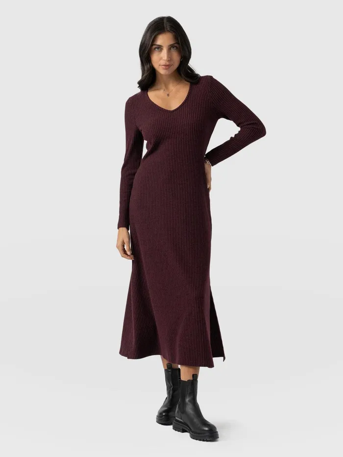 Sienna Dress 8211 Burgundy Burgundy Women Saint And Sofia Dresses