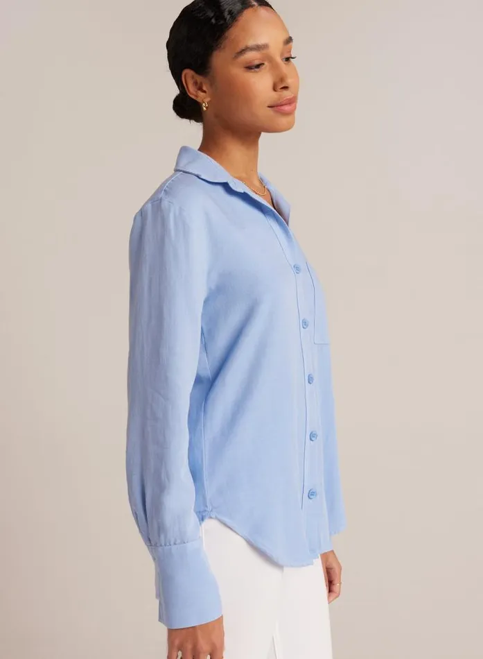 Single Pocket Shirt 8211 Fresh Sky Women Bella Dahl Long Sleeve Single Pocket Shirt 8211 Fresh Sky Women Bella Dahl Long Sleeve