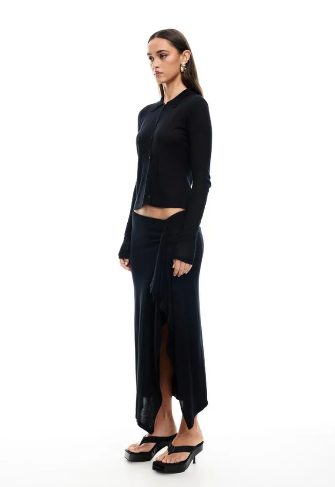 Skirts Women Lioness Fashion BANKS MIDI SKIRT Onyx Skirts Women Lioness Fashion BANKS MIDI SKIRT Onyx