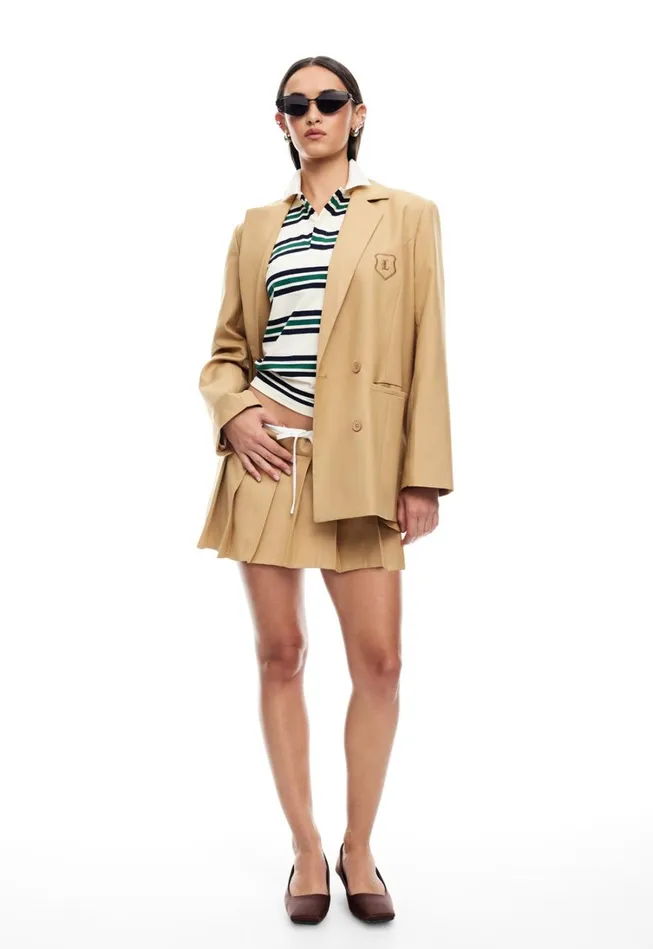 Skirts Women Lioness Fashion DYNASTY MINI SKORT Camel Skirts Women Lioness Fashion DYNASTY MINI SKORT Camel