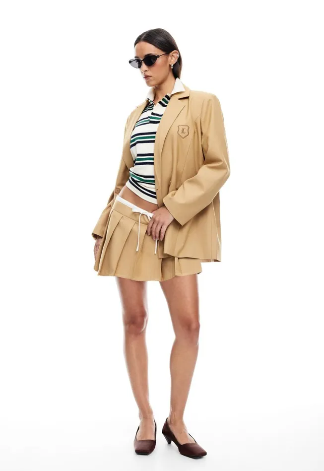 Skirts Women Lioness Fashion DYNASTY MINI SKORT Camel Skirts Women Lioness Fashion DYNASTY MINI SKORT Camel