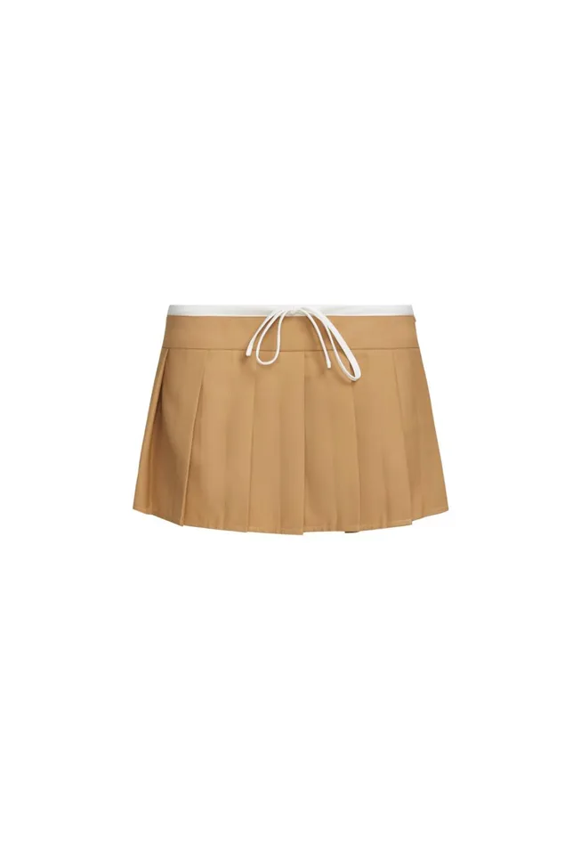 Skirts Women Lioness Fashion DYNASTY MINI SKORT Camel Skirts Women Lioness Fashion DYNASTY MINI SKORT Camel
