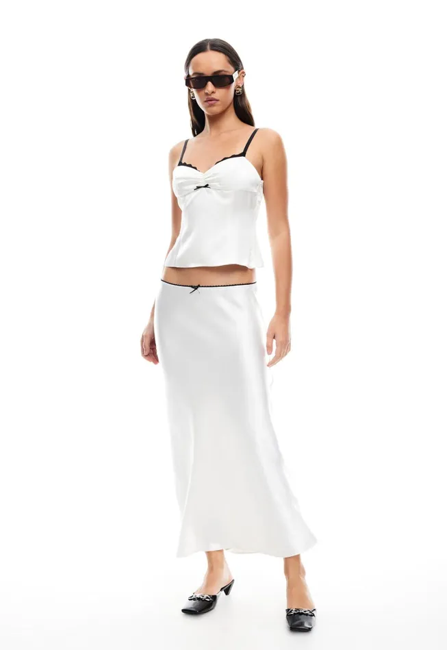 Skirts Women Lioness Fashion ENIGMATIC MAXI SKIRT Porcelain Skirts Women Lioness Fashion ENIGMATIC MAXI SKIRT Porcelain