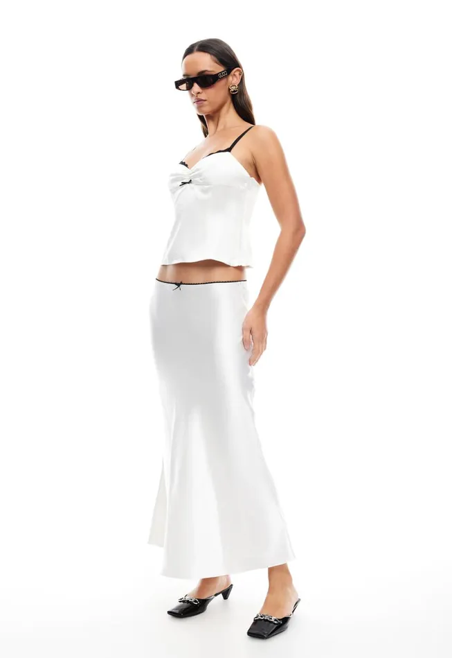 Skirts Women Lioness Fashion ENIGMATIC MAXI SKIRT Porcelain Skirts Women Lioness Fashion ENIGMATIC MAXI SKIRT Porcelain