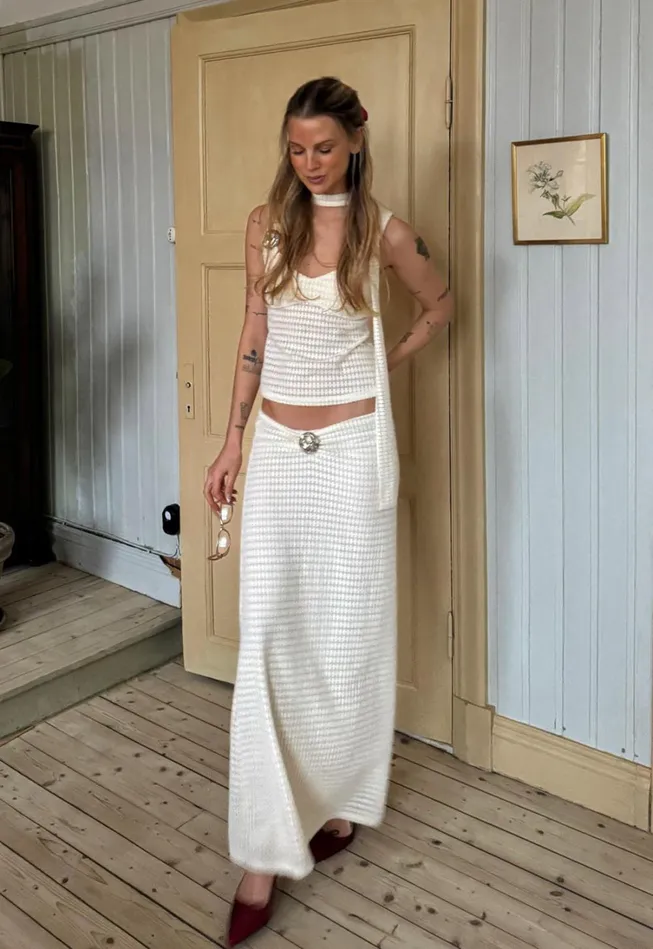 Skirts Women Lioness Fashion IN YOUR DREAMS MAXI SKIRT Beige Skirts Women Lioness Fashion IN YOUR DREAMS MAXI SKIRT Beige