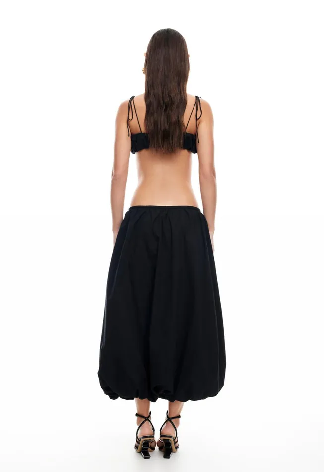 Skirts Women Lioness Fashion INTUITION BUBBLE MIDI SKIRT Onyx Skirts Women Lioness Fashion INTUITION BUBBLE MIDI SKIRT Onyx