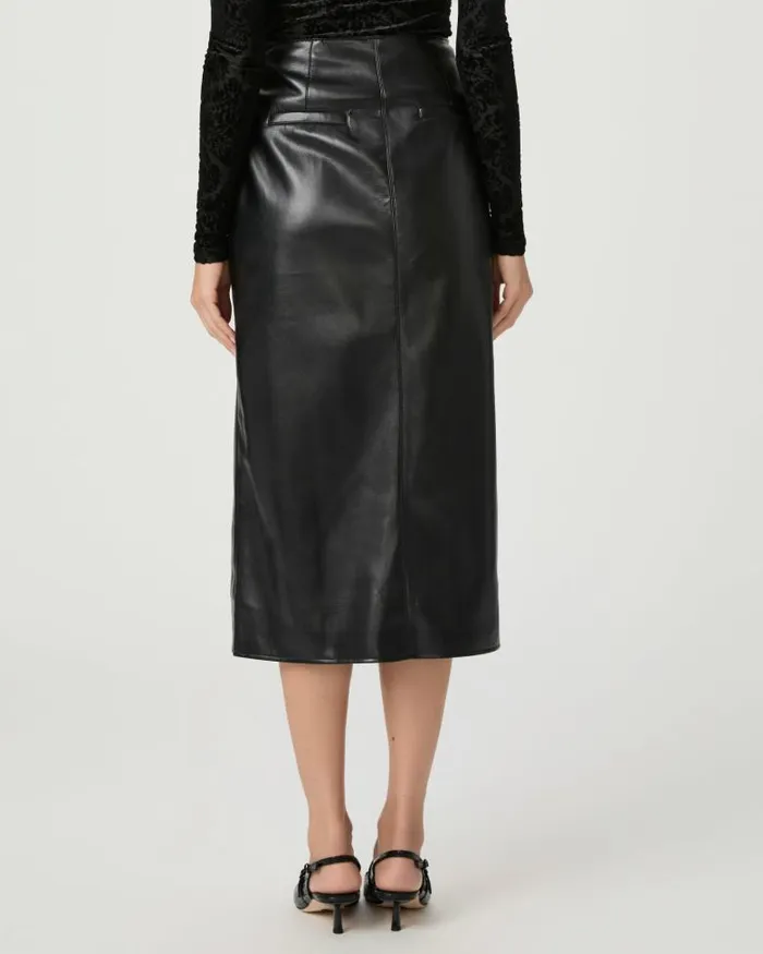 Skirts Women PAIGE Ogden Skirt 8211 Black Faux Leather Skirts Women PAIGE Ogden Skirt 8211 Black Faux Leather
