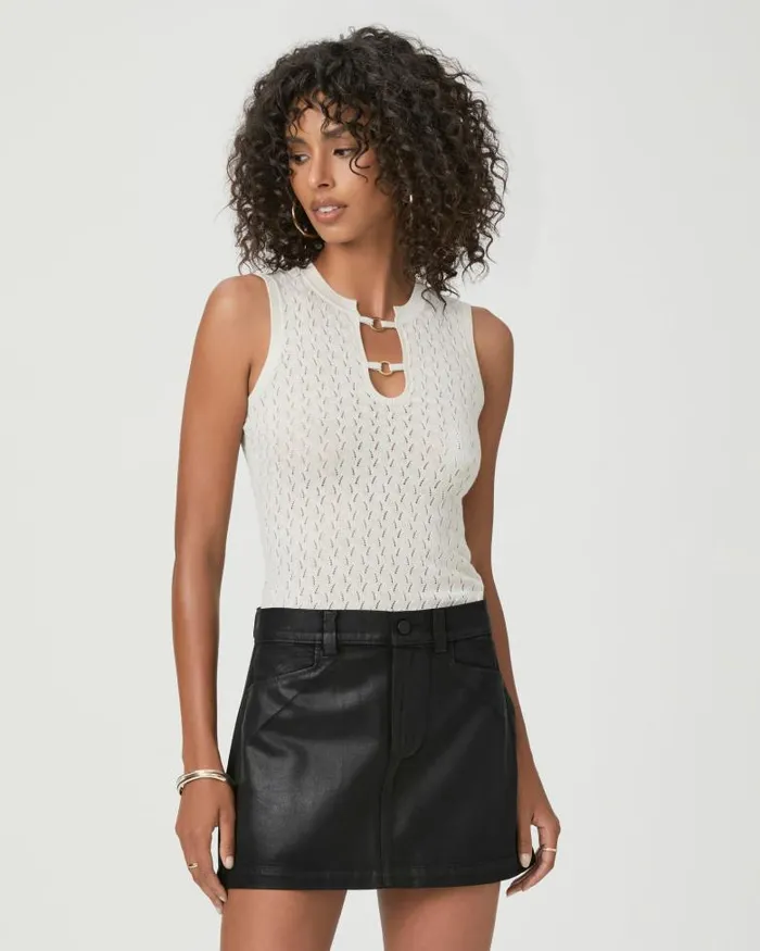 Skirts Women PAIGE Ryder Skirt 8211 Midnight Oil Coating