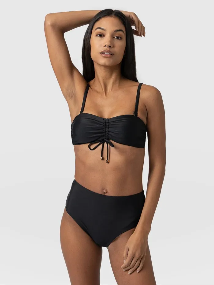 Skye Bandeau Bikini Top 8211 Black Black Women Saint And Sofia Swimwear