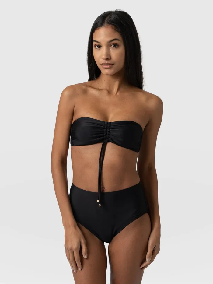 Skye Bandeau Bikini Top 8211 Black Black Women Saint And Sofia Swimwear