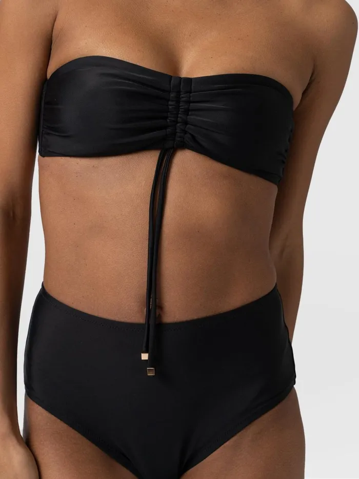 Skye Bandeau Bikini Top 8211 Black Black Women Saint And Sofia Swimwear