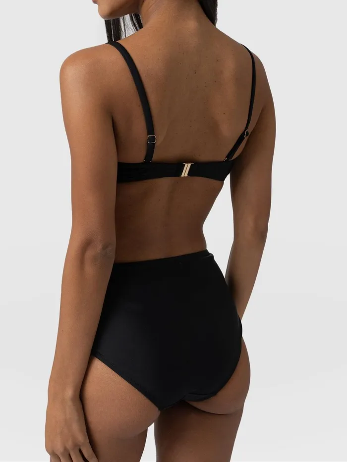 Skye Bandeau Bikini Top 8211 Black Black Women Saint And Sofia Swimwear