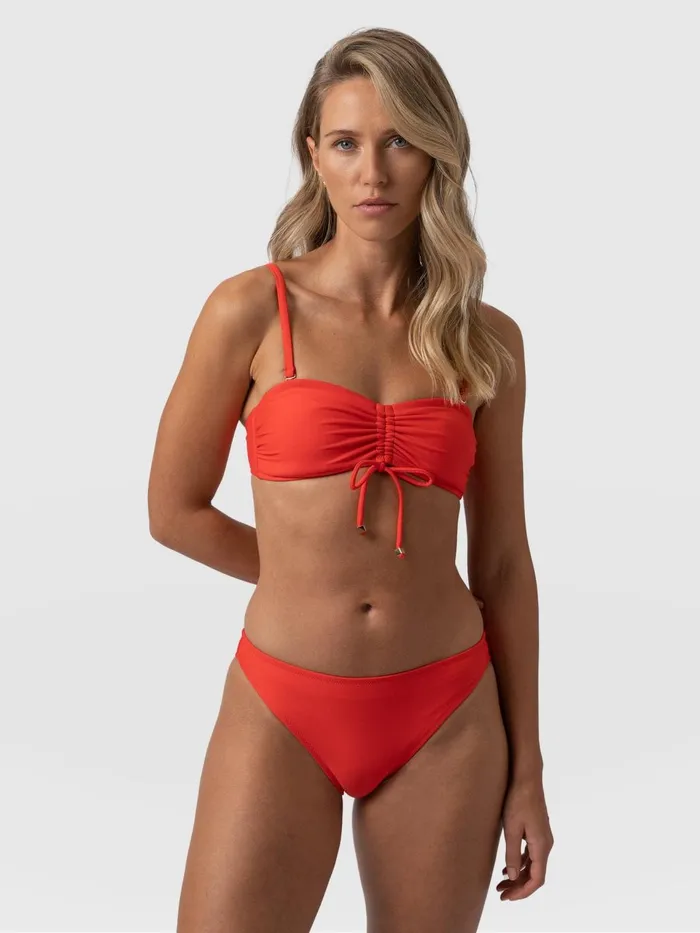 Skye Hipster Bikini Bottom 8211 Red Red Women Saint And Sofia Swimwear