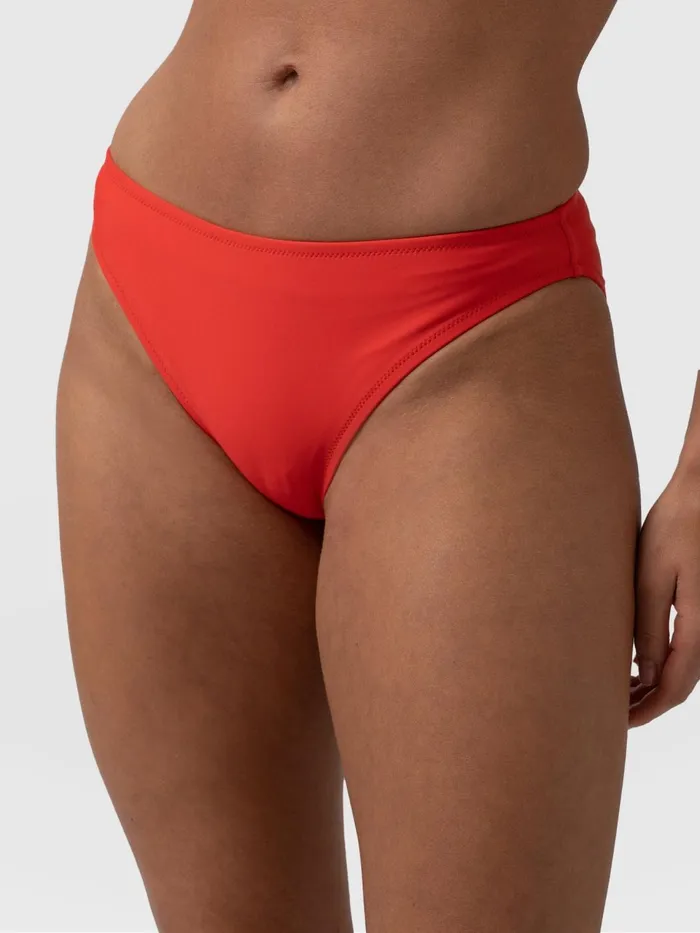 Skye Hipster Bikini Bottom 8211 Red Red Women Saint And Sofia Swimwear