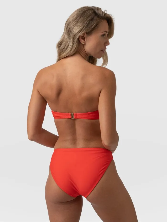 Skye Hipster Bikini Bottom 8211 Red Red Women Saint And Sofia Swimwear