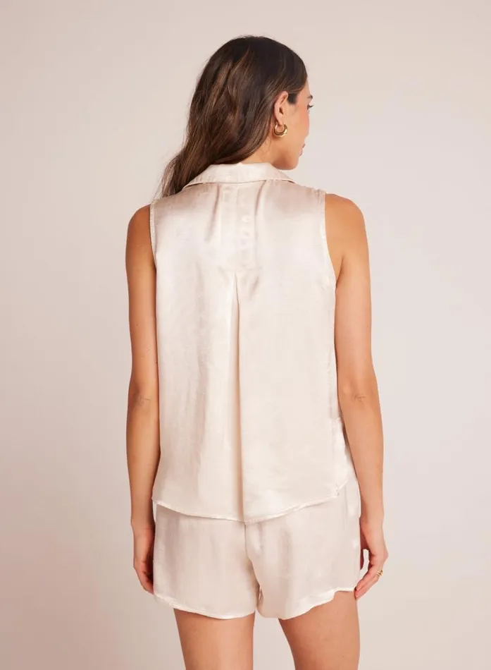Sleeveless Notch Collar Button Down 8211 Playa Sand Women Bella Dahl Sleeveless Sleeveless Notch Collar Button Down 8211 Playa Sand Women Bella Dahl Sleeveless