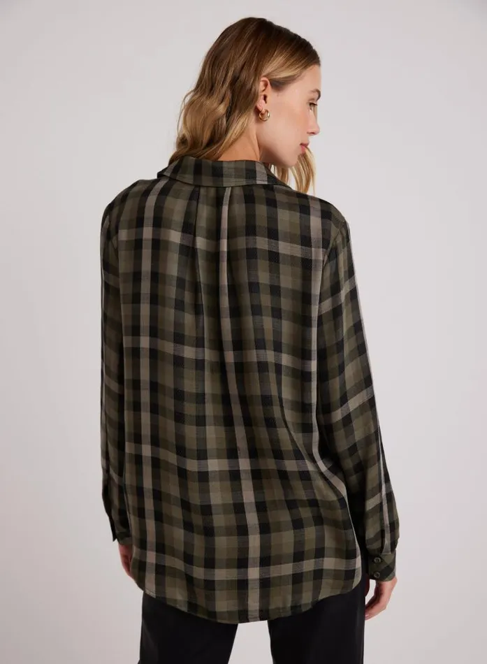 Slouchy Pocket Button Down 8211 Olive Plaid Women Bella Dahl Button Down Slouchy Pocket Button Down 8211 Olive Plaid Women Bella Dahl Button Down
