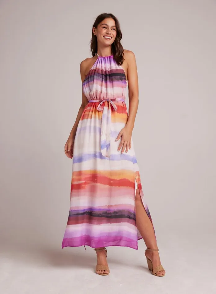 Smocked Waist Halter Midi Dress 8211 Canyon Stripe Print Women Bella Dahl Midi Dresses Smocked Waist Halter Midi Dress 8211 Canyon Stripe Print Women Bella Dahl Midi Dresses