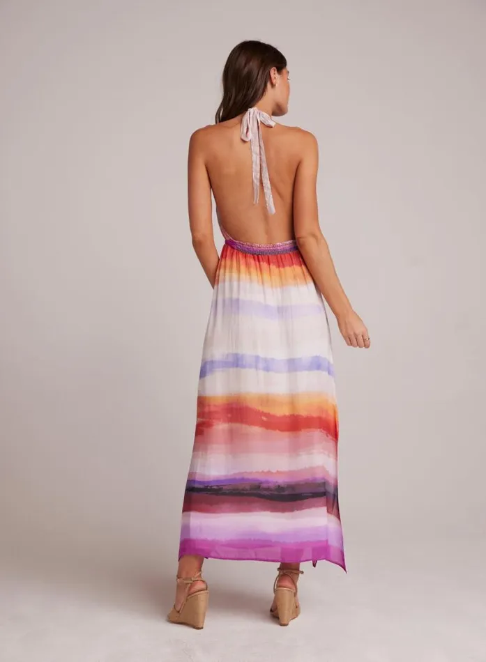 Smocked Waist Halter Midi Dress 8211 Canyon Stripe Print Women Bella Dahl Midi Dresses Smocked Waist Halter Midi Dress 8211 Canyon Stripe Print Women Bella Dahl Midi Dresses