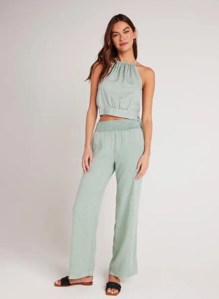Smocked Waist Wide Leg 8211 Oasis Green Women Bella Dahl Pants