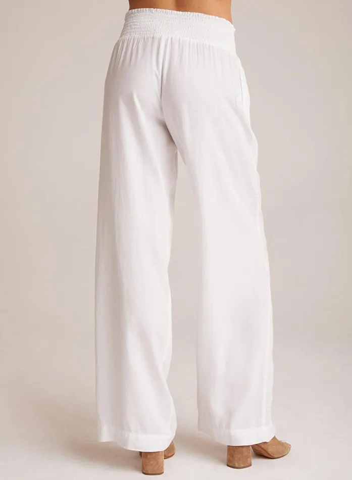 Smocked Waist Wide Leg 8211 White Women Bella Dahl Pants Smocked Waist Wide Leg 8211 White Women Bella Dahl Pants