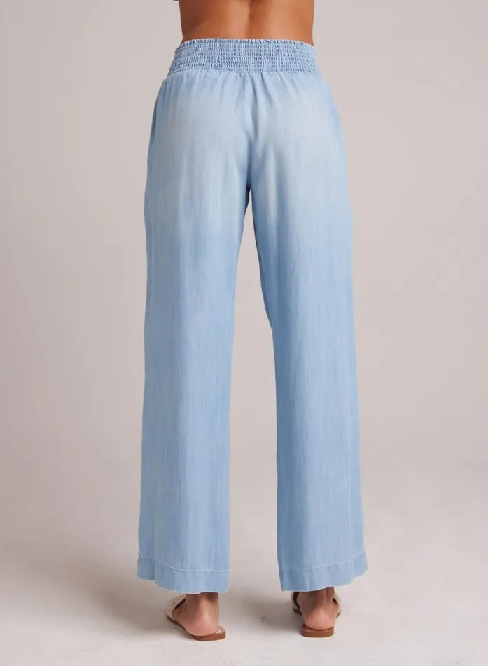 Smocked Waist Wide Leg Pant 8211 Caribbean Wash Women Bella Dahl Pants