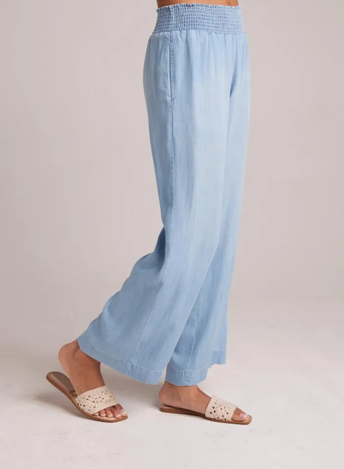 Smocked Waist Wide Leg Pant 8211 Caribbean Wash Women Bella Dahl Pants