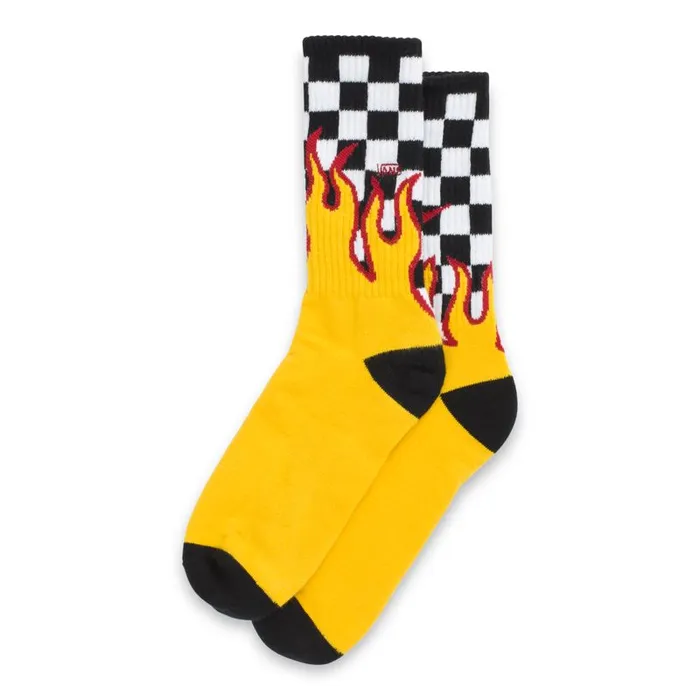 Socks Men Vans Flame Check Crew Sock Blackwhite Checkflame Socks Men Vans Flame Check Crew Sock Blackwhite Checkflame