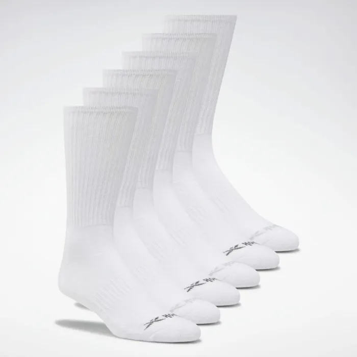 Socks Mens Reebok Crew Basic Socks Six Pack Multi