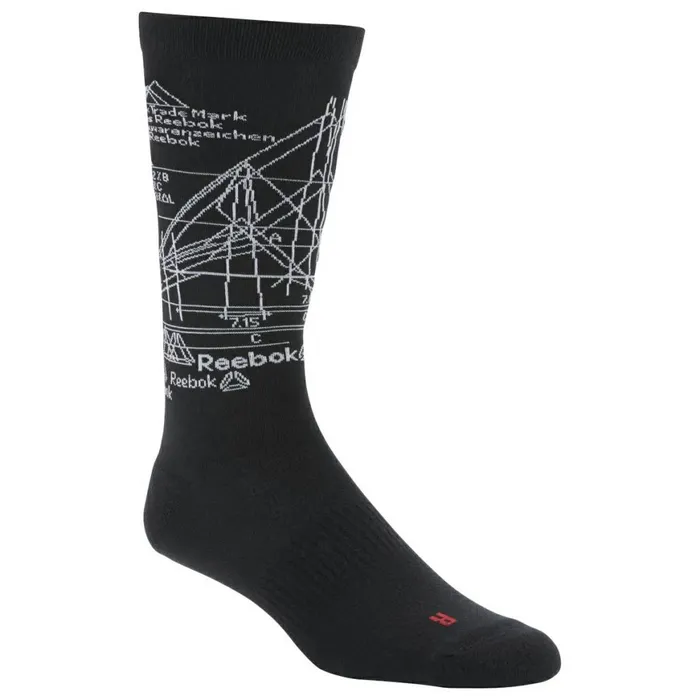 Socks MensWomens Reebok Active Enhanced Crew Socks Black