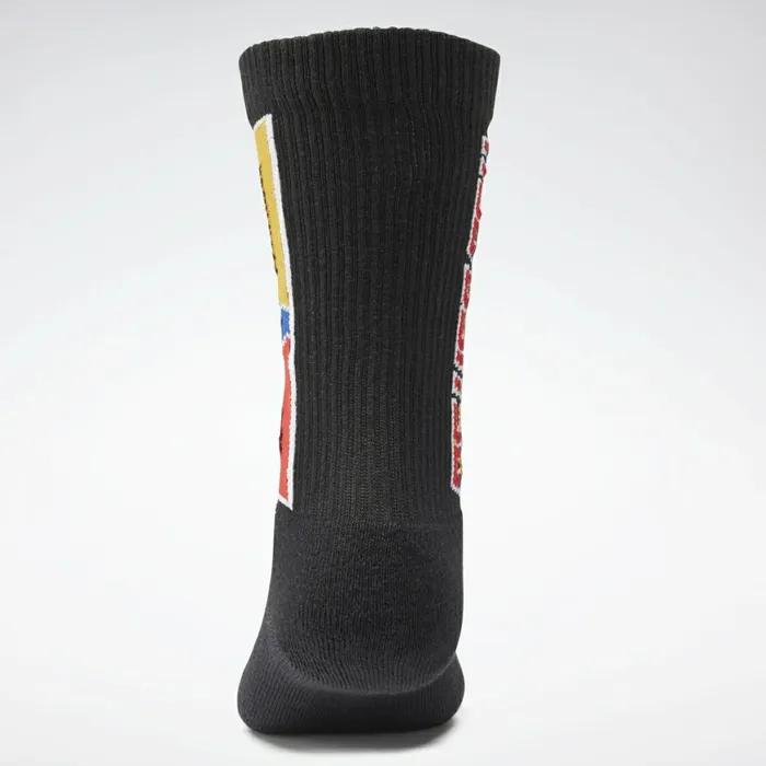 Socks MensWomens Reebok By Pyer Moss Crew Socks Black Matte Gold