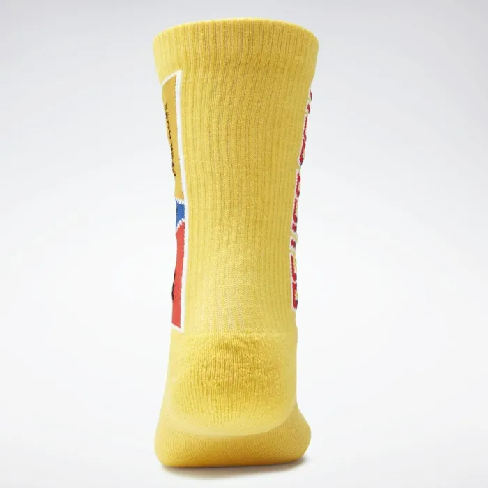 Socks MensWomens Reebok By Pyer Moss Crew Socks Toxic Yellow