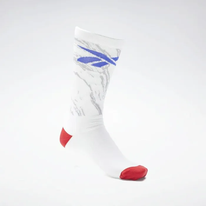 Socks MensWomens Reebok Tech Style Fury Crew Socks White