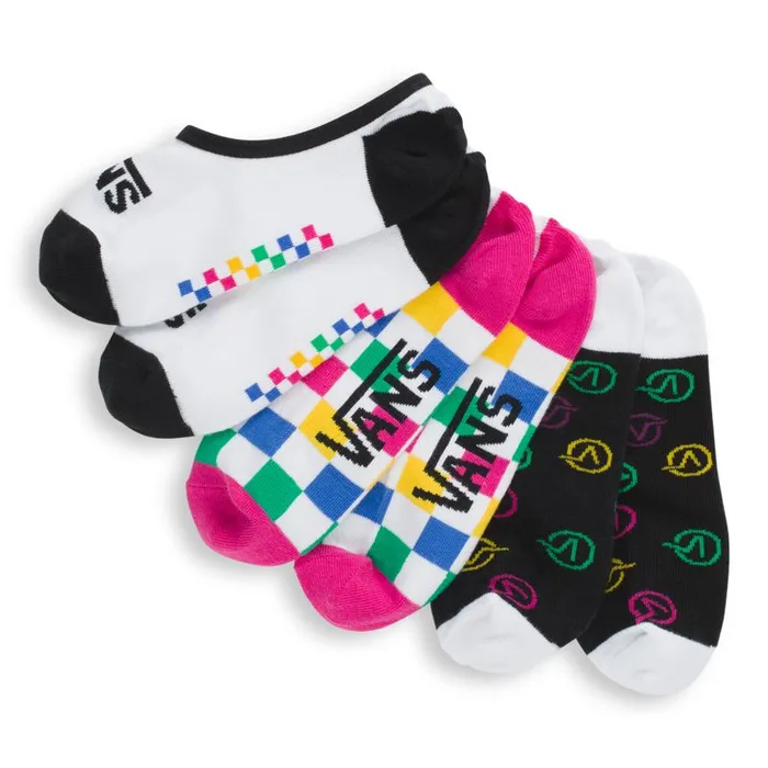 Socks Women Vans Check Block Canoodle 3 Pack Multi