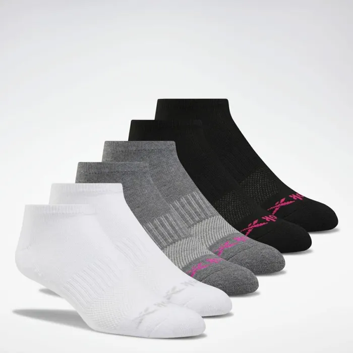 Socks Womens Reebok LowCut Basic Delta Socks Six Pack Multi