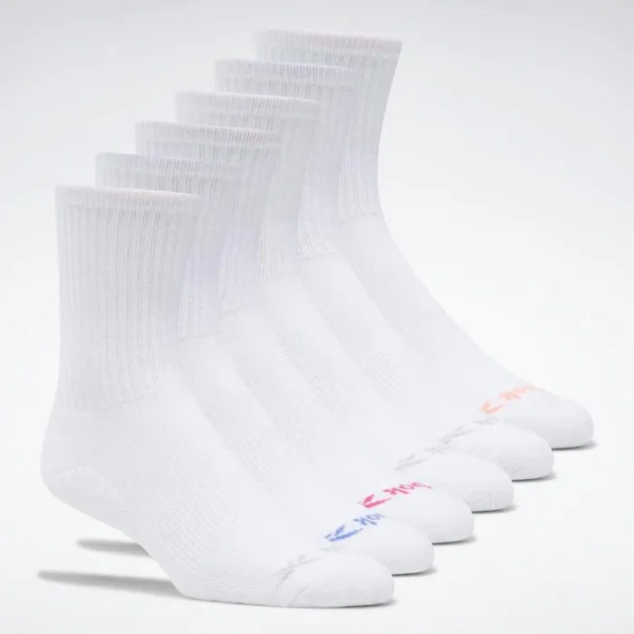 Socks Womens Reebok RBK6pkCrewBasic Multi