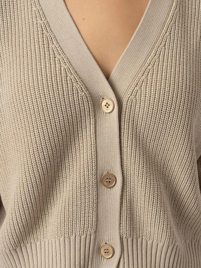 Soho Crop Cardigan 8211 Beige Beige Women Saint And Sofia Knitwear