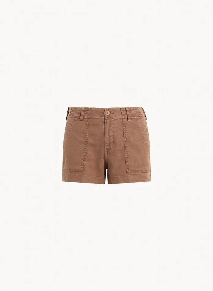 Sol Utility Tab Trouser Short 8211 Sahara Brown Women Bella Dahl Shorts