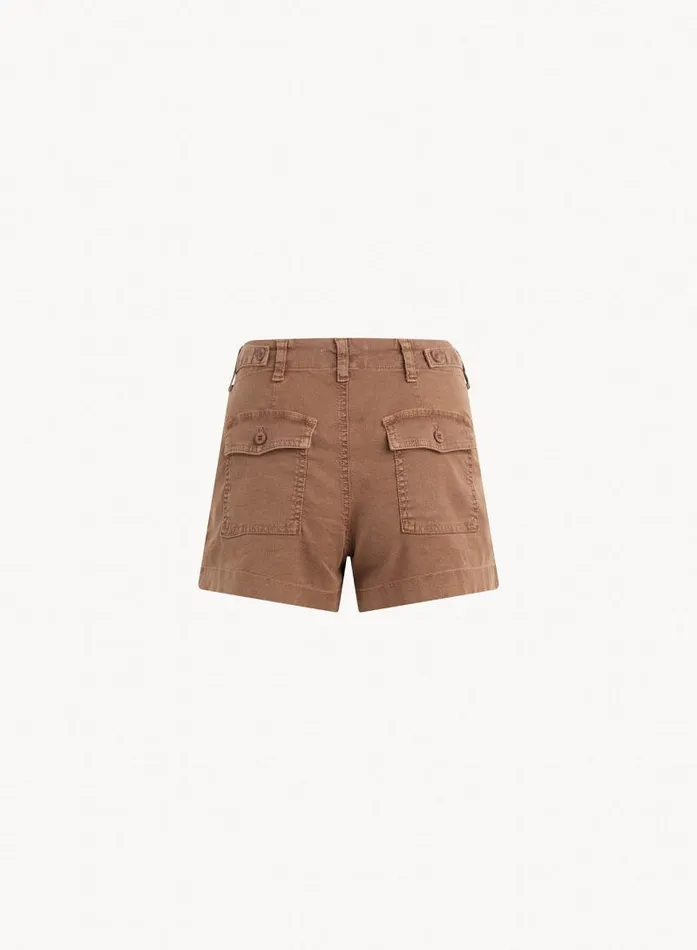 Sol Utility Tab Trouser Short 8211 Sahara Brown Women Bella Dahl Shorts Sol Utility Tab Trouser Short 8211 Sahara Brown Women Bella Dahl Shorts